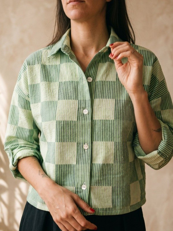 Producto - Camisa Crop Verde - 0