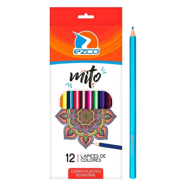 Producto - Lapiz color Ezco Mito x12 largos
