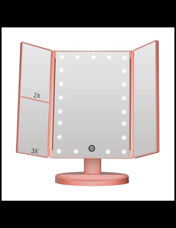 Producto - ESPEJO TRIPLE MAQUILLAJE AITECH CON LUZ LED