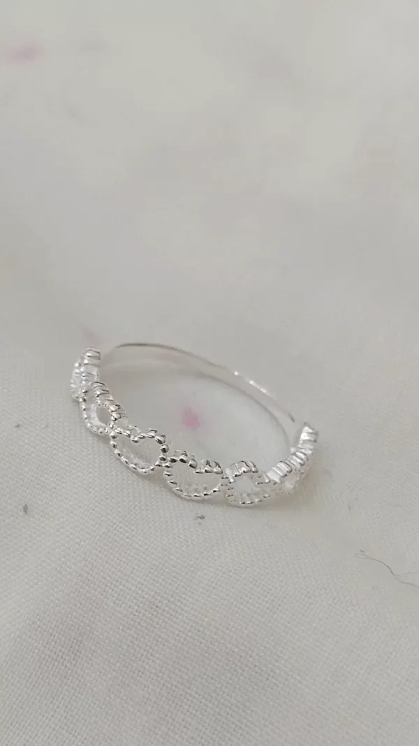 Producto - Anillo de Plata 925 con 7 corazones