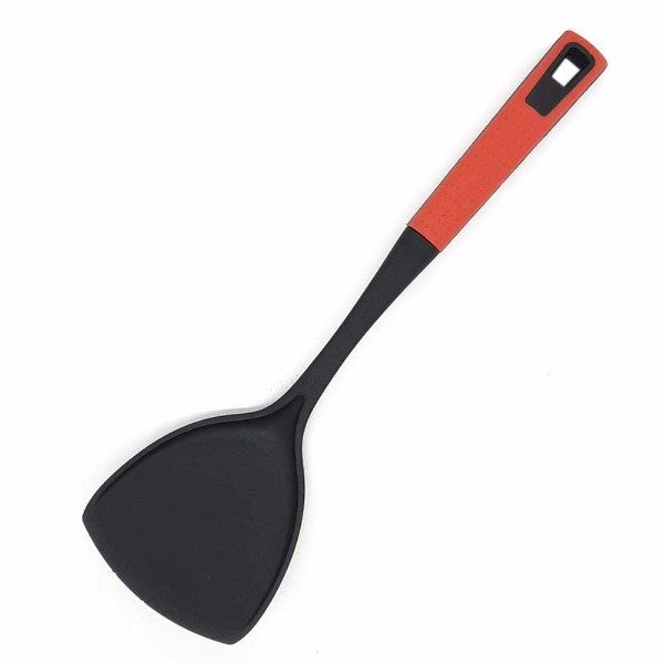 Producto - ESPATULA LISA NYLON MANGO ROJO CRYSTAL ROCK