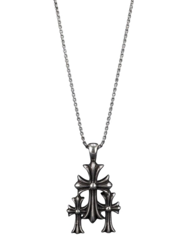 Producto - DIJE TRIPLE CHROME CON CADENA DE ACERO 60 CM