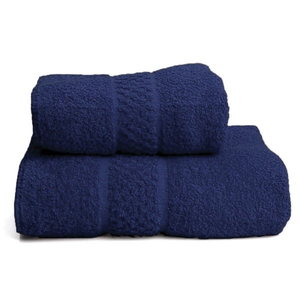 Producto - JUEGO DE TOALLA Y TOALLON AZUL OSCURO