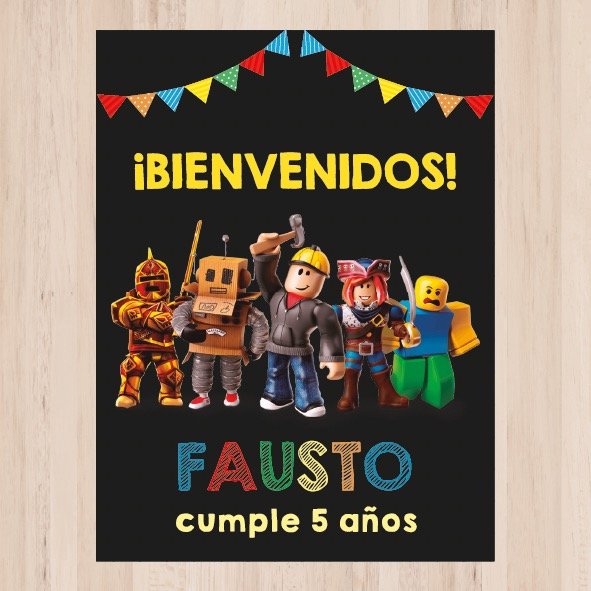 Producto - Lámina bienvenida Roblox