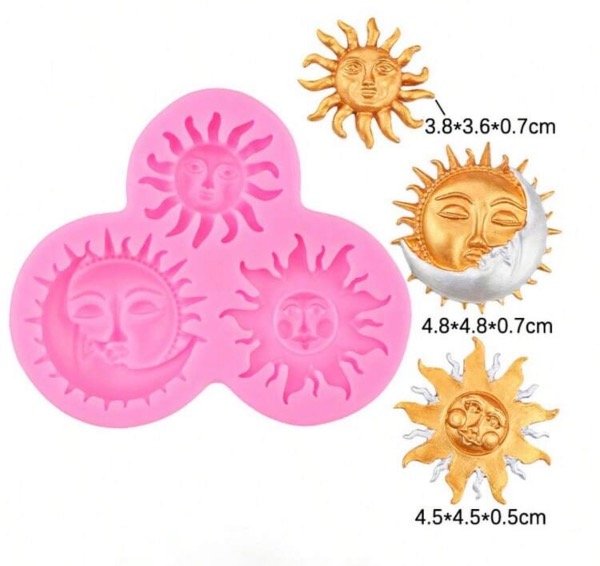 Producto - Molde Silicona Sol y Luna
