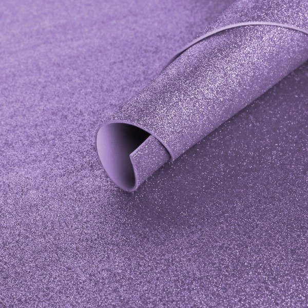Producto - Goma eva lila con glitter lila 60x40cm