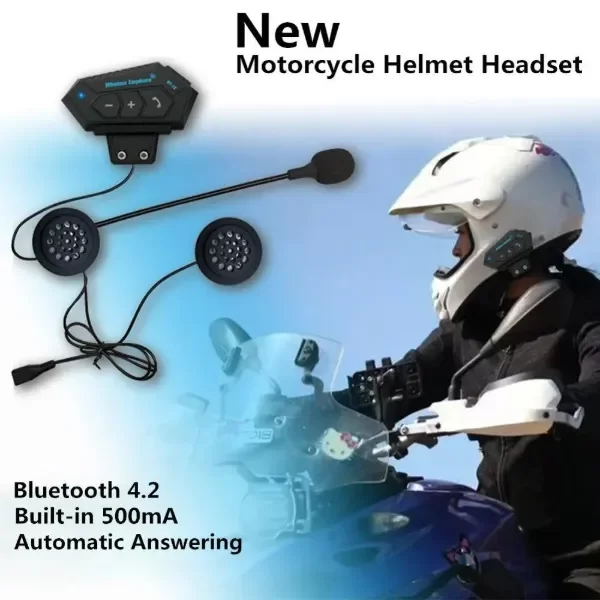 Producto - Intercomunicador Para Casco De Moto Auricular Bluetooth MC8796