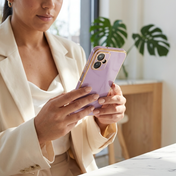 Producto - Lila borde dorado