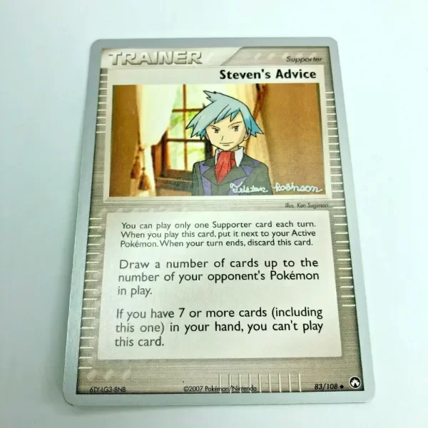 Producto - Pokemon Steven's Advice 83/108 - 2008 World Championships Tristan Robinson TCG