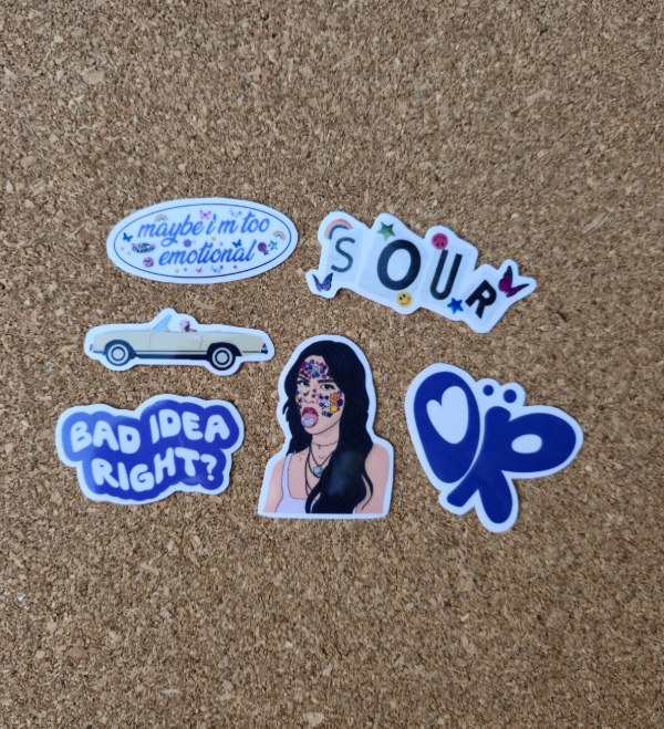 Producto - Pack de 5 stickers Olivia Rodrigo