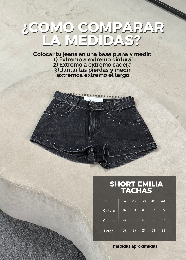 Producto - Short Emilia Tachas - 3