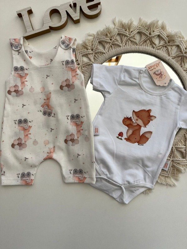 Producto - Set de Jardinero + body estampado - COD 677