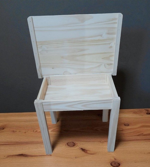 Producto - Mesa Infantil Crayonera De Pino Macizo 60x40 Cm