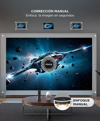 Producto - Mini Proyector 4500 LM Smart Wifi/BT 5.0 -Android 11 -HDMI/USB -control remoto - - 4