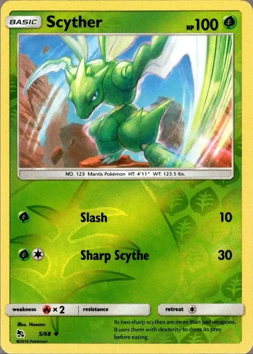 Producto - Scyther - 5/68 - Hidden Fates - Reverse Holo
