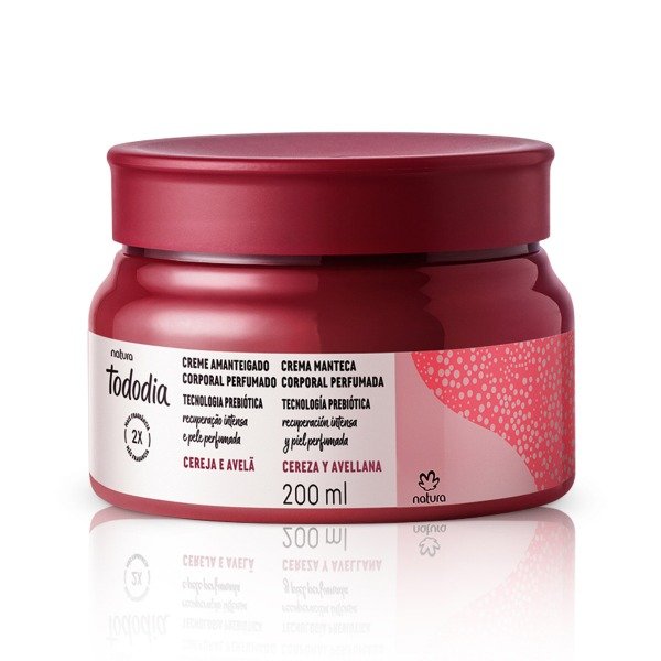 Producto - Manteca hidratante corporal Tododia cereza y avellana - 200 ml - Tododia