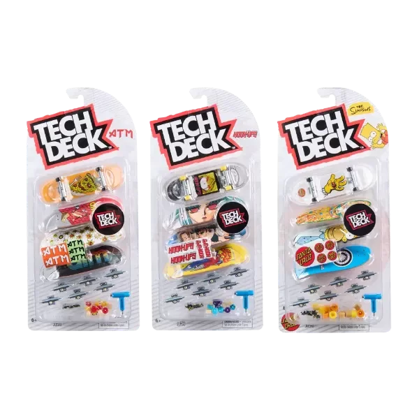 Producto - Tech Deck Set De Skate 4 Patineta para dedos Tablas 96mm Piezas Intercambiables