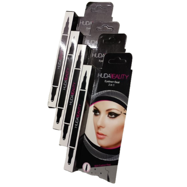 Producto - Delineador negro Para Ojos, Fibra + Sello