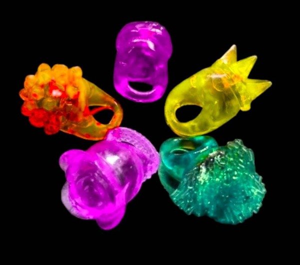 Producto - Anillos Silicona Transparente Led x 36