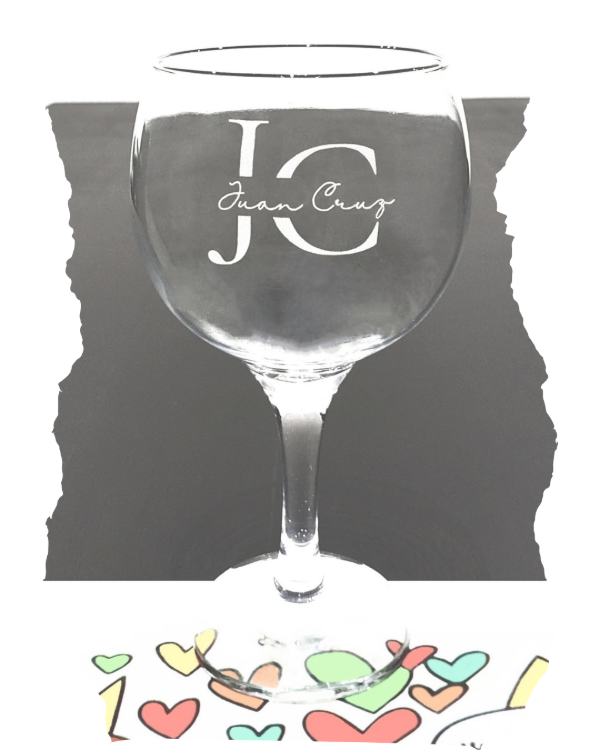 Producto - Copa de gin con nombre e Iniciales - 0