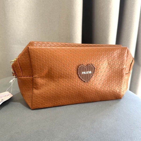 Producto - Neceser corazón marrón