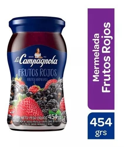 Producto - Mermelada La Campagnola Frutos Rojos 454 gr
