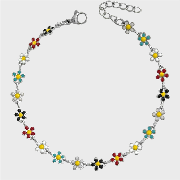 Producto - Pulsera de acero quirúrgico - Flores
