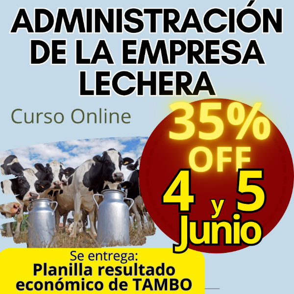 Producto - Curso Online: Administración de la empresa lechera (tambo)