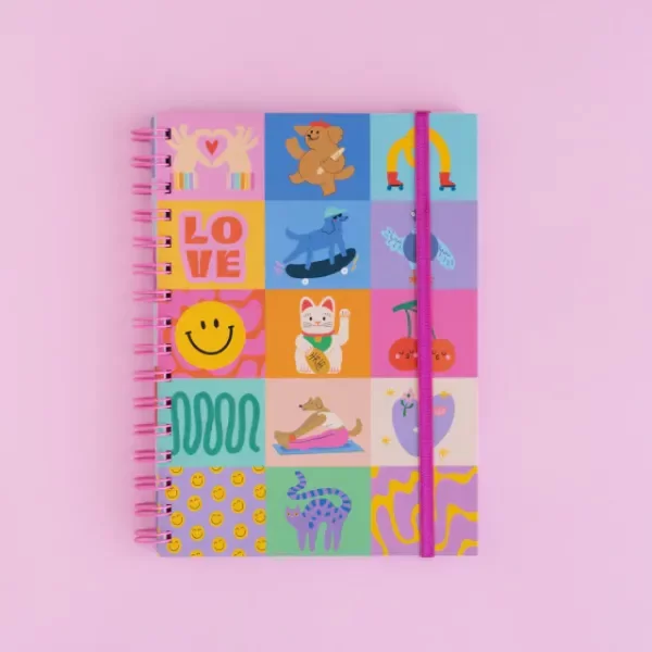 Producto - Cuaderno a5 anillado felicidad!