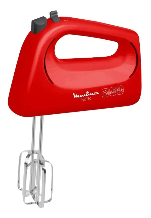 Producto - BATIDORA DE MANO MOULINEX FACILITA  400W 3 VEL ROJA