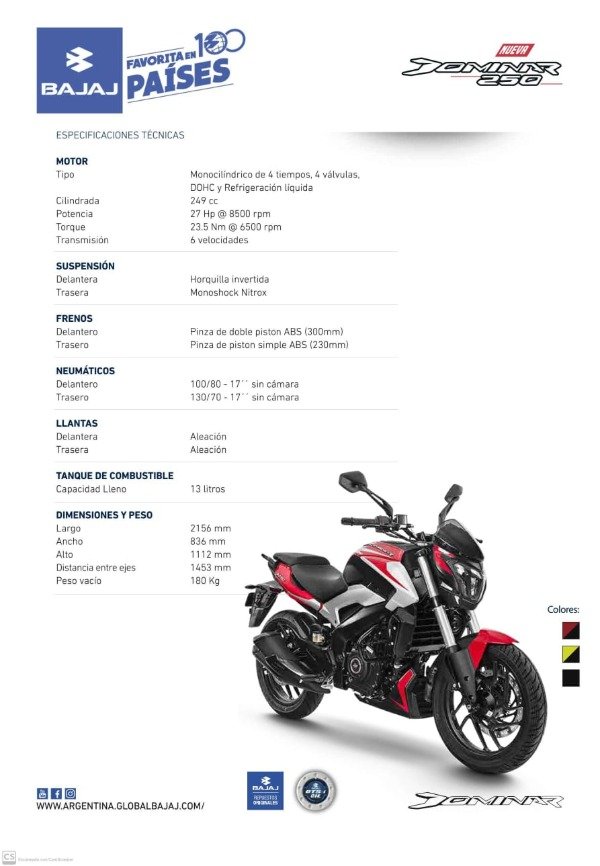 Producto - DOMINAR 250