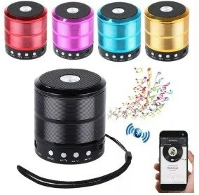 Producto - Parlante Mini Speaker Bluetooth Portatil Usb Cilindro Ws-887