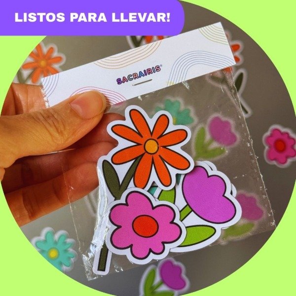Producto - Set Mini Imán "Flores" (x 10 u.) - 1