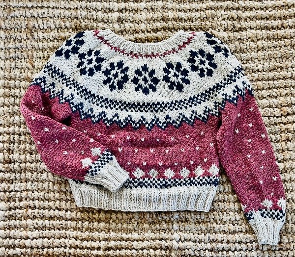 Producto - Sweater Jacard Base Bordo