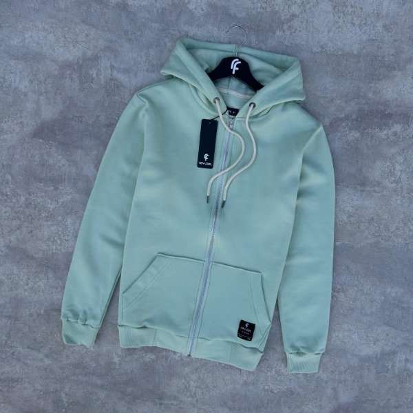 Producto - CAMPERA FRIZA VERDE PASTEL