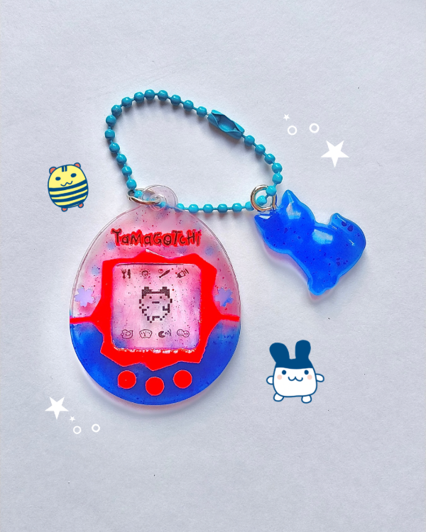 Producto - Tamagotchi azul neón