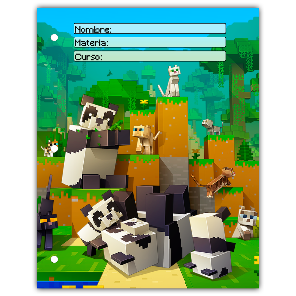Producto - Carátula Separadores N3 Minecraft Diseño 7