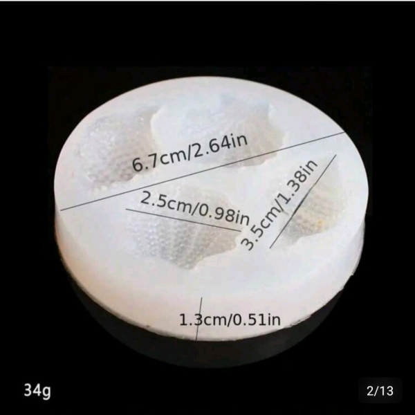 Producto - Molde de silicona - caracoles marinos - 1