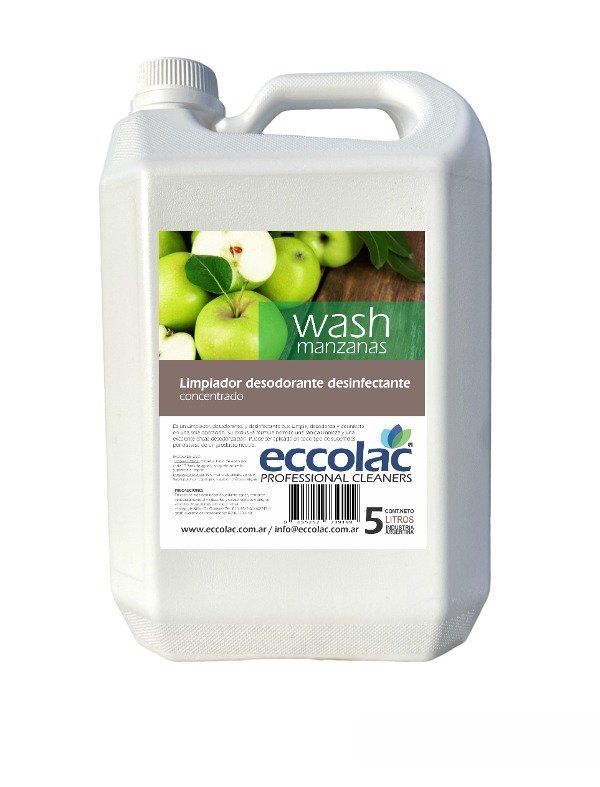 Producto - Limpiador desodorante desinfectante - Wash Manzana - Eccolac