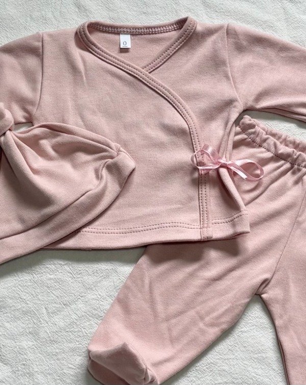 Producto - Ajuar Kalu 3 Piezas Rosa