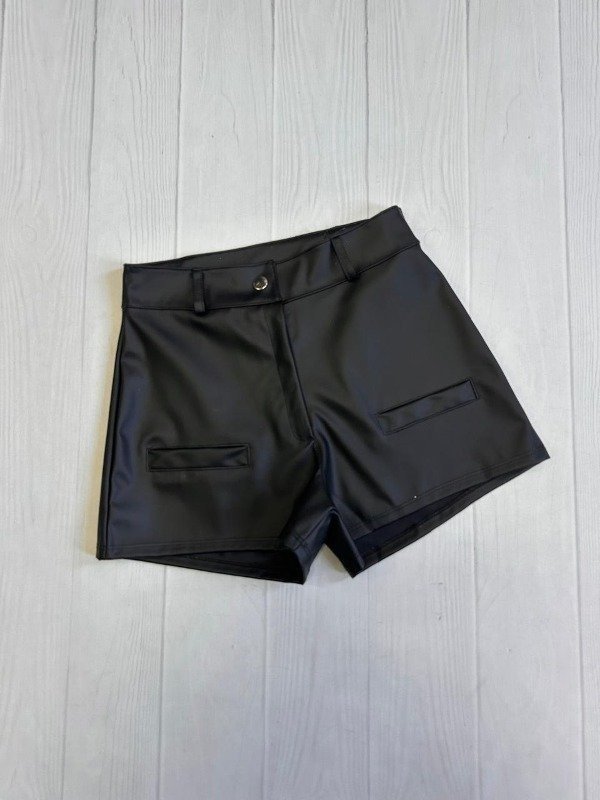 Producto - [4566] Short broche bolsillo falso cuerina