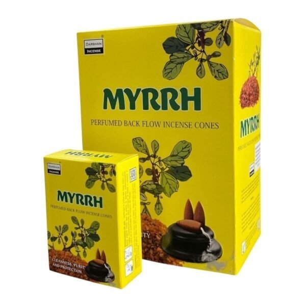 Producto - Conos black flow cascada Darshan mirra x 12 unid.