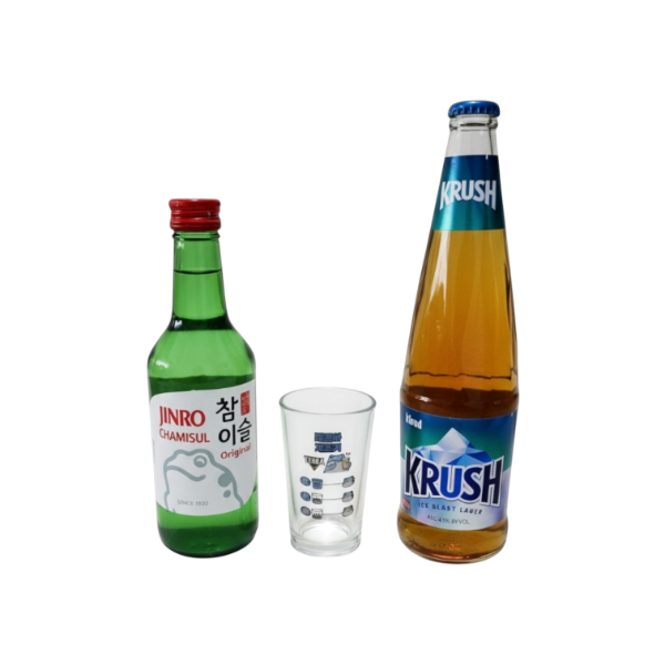 Producto - Combo Somek Coreano Soju + Cerveza coreana + Vaso