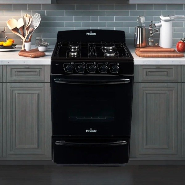 Producto - Cocina negra 56cm multigas Florencia 5517F - 4