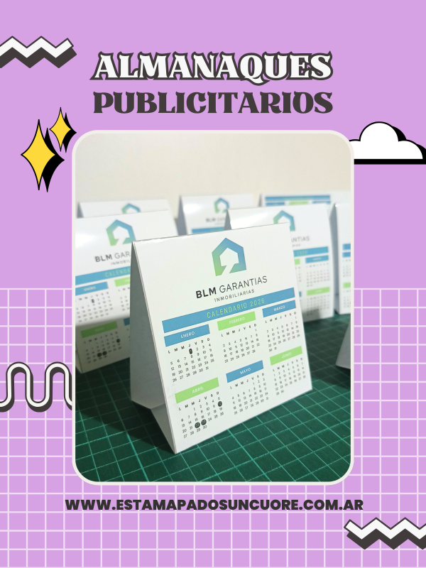 Producto - Almanaques Publicitarios Personalizados en triangulo de escritorio