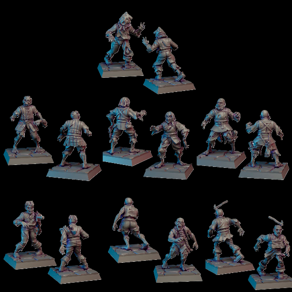 Producto - Pack de zombis 2 (7 Zombis)