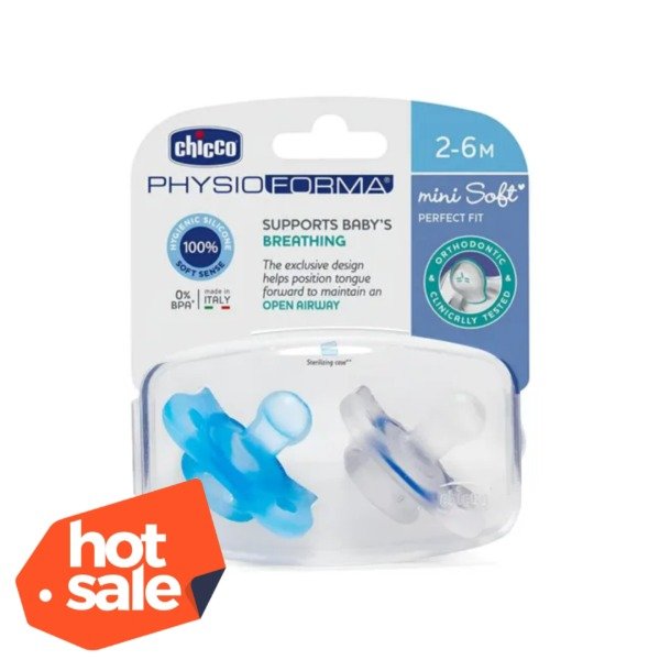 Producto - Chupetes Physio Mini Soft silicona Chicco 2 a 6m x2
