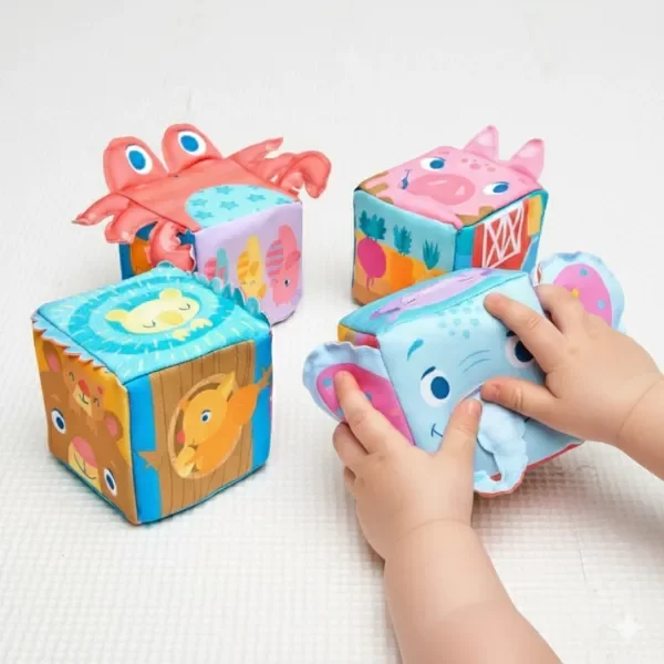 Producto - Cubo sonajero animales