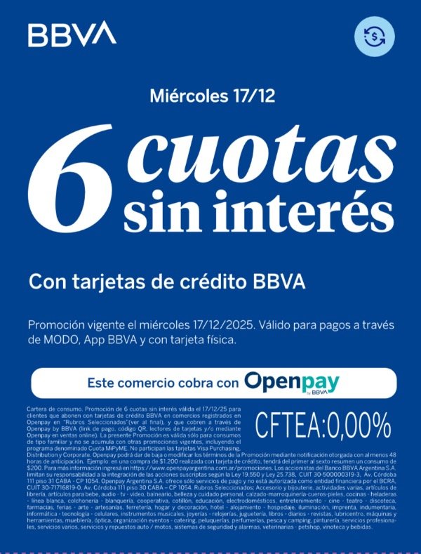 Producto - Promo bbbva 17/12