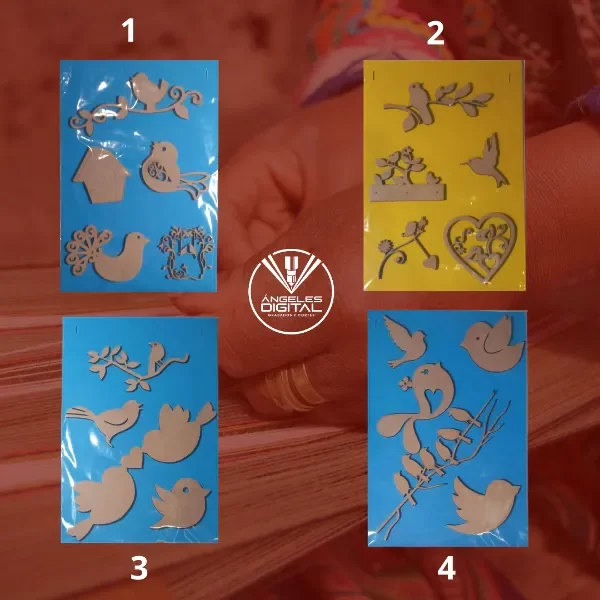 Producto - Apliques Pajaritos Vintage X47 Unidades